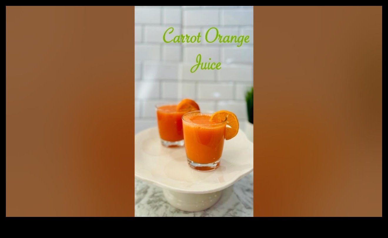 Pure and Invigorating: Elevating Your Day with Carrot-Orange Juice Bliss