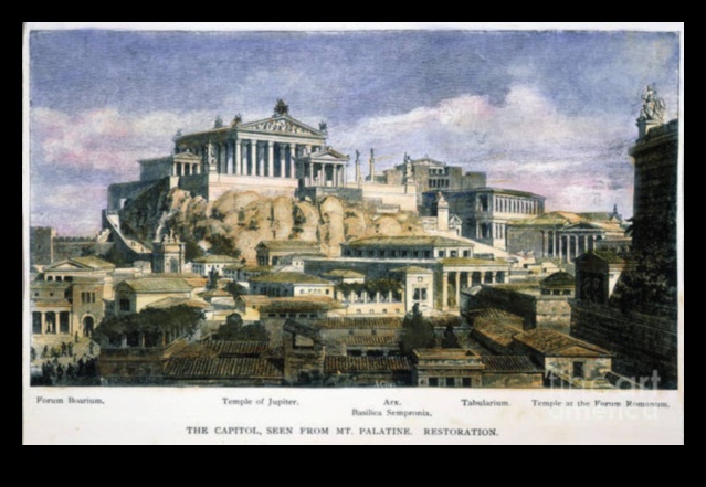 Capitolium Canvases: Artistic Representations of Roman Temples