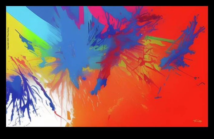 Chromatic Cascades: Abstract Art's Waterfall of Colorful Expression
