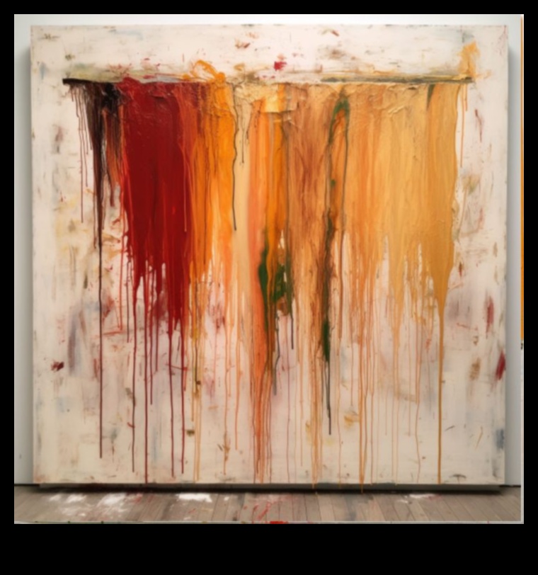 Chromatic Cascades: Abstract Art's Waterfall of Colorful Expression