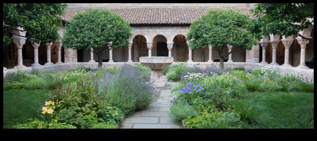 Cloistered Colors A Tour of the Vibrant Scenes in Gothic Monastic Courtyards 1