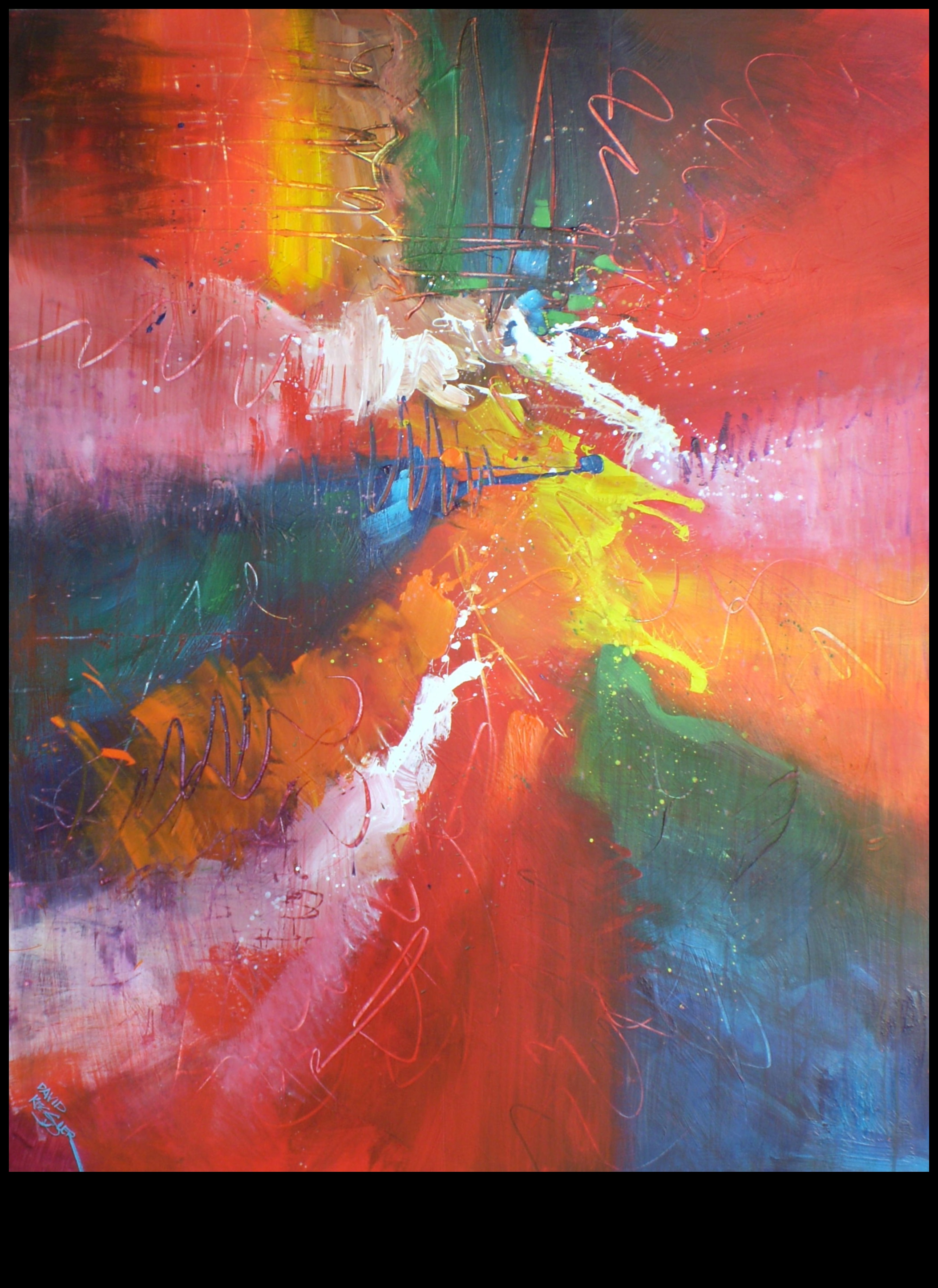 Colorful Conversations: Abstract Art's Dialogue with Emotion