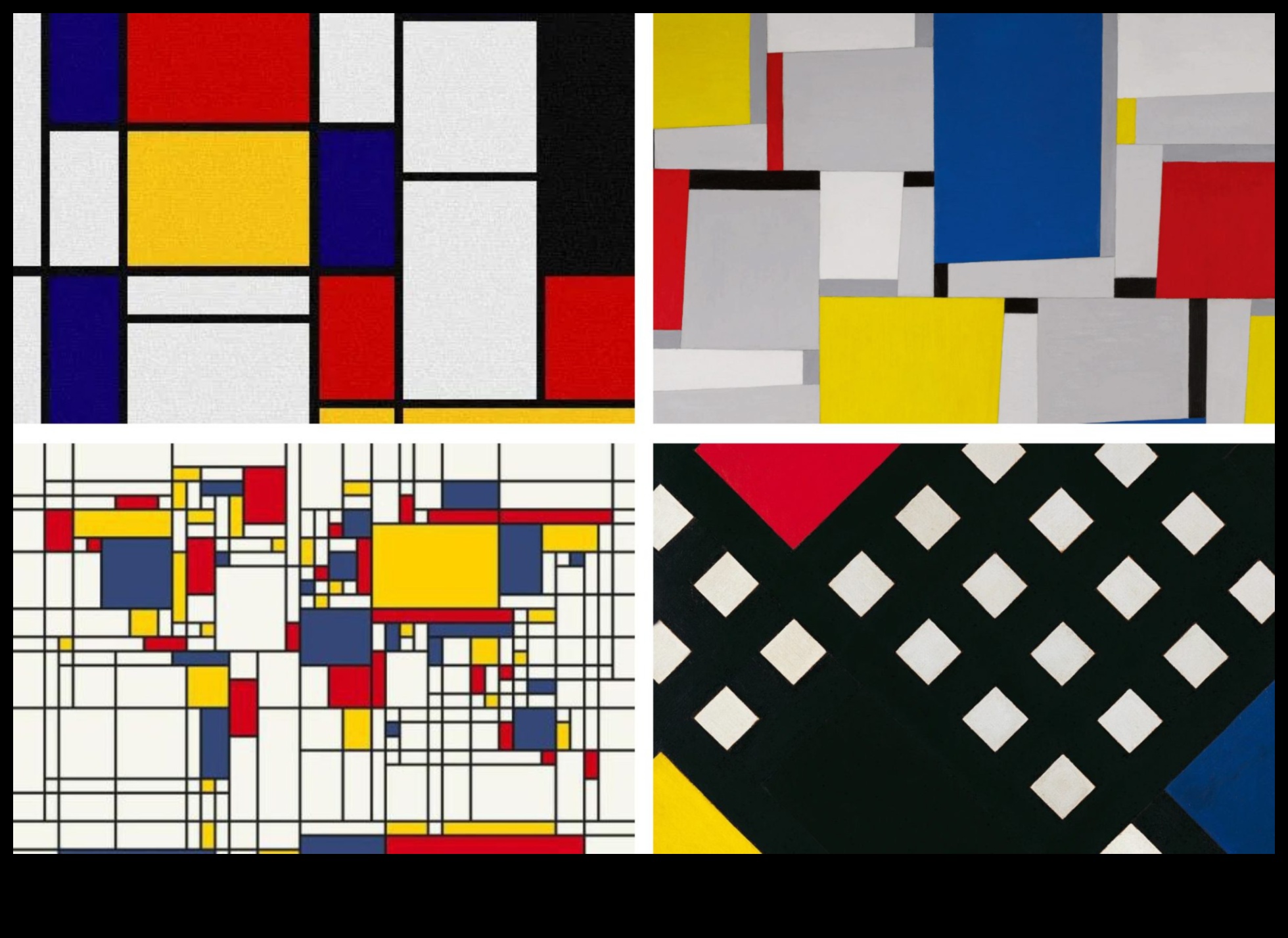 De Stijl Harmony: Geometric Abstraction in Modernist Expression