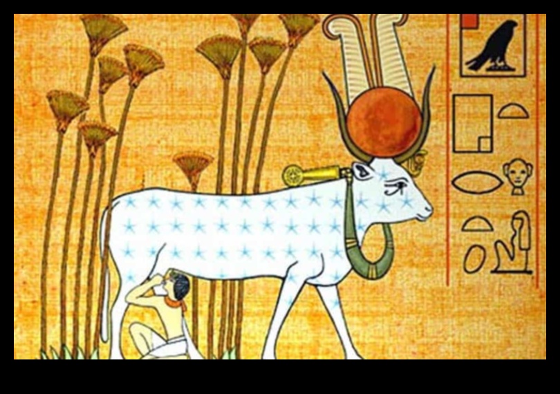 Divine Cow Goddess Hathor and Her Worship in Ancient Egyptian Art 1