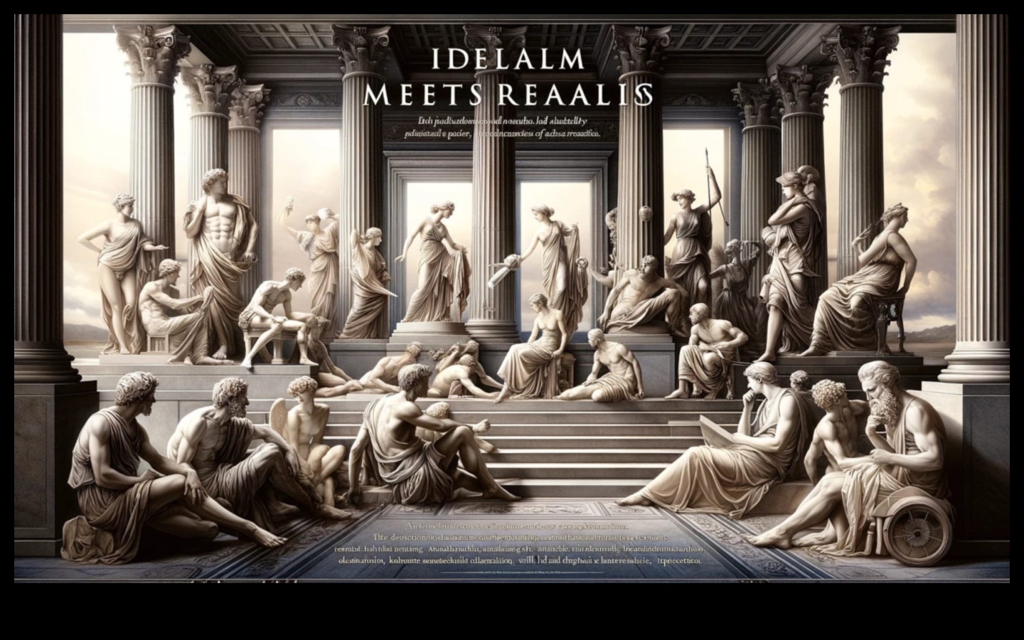 Epic Symmetry: Harmonizing Balance in Neoclassical Artistic Creation