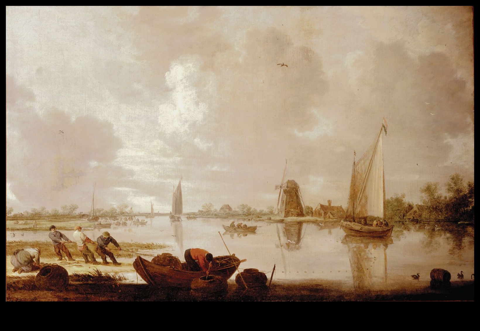 Jan van Goyen's River Views A Tranquil Meditation on Dutch Landscape 2 Jan van Goyen's River Views: Tranquil Waters in Dutch Art