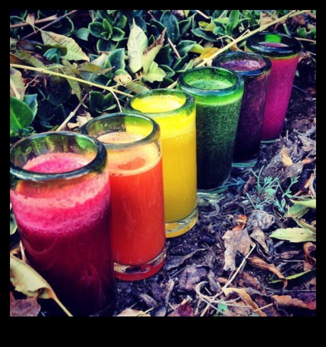 Liquid Rainbow A Tour of the Colors of Detox Juice Blends 3 Liquid Rainbow: Exploring a Spectrum of Colors in Detox Juice Blends