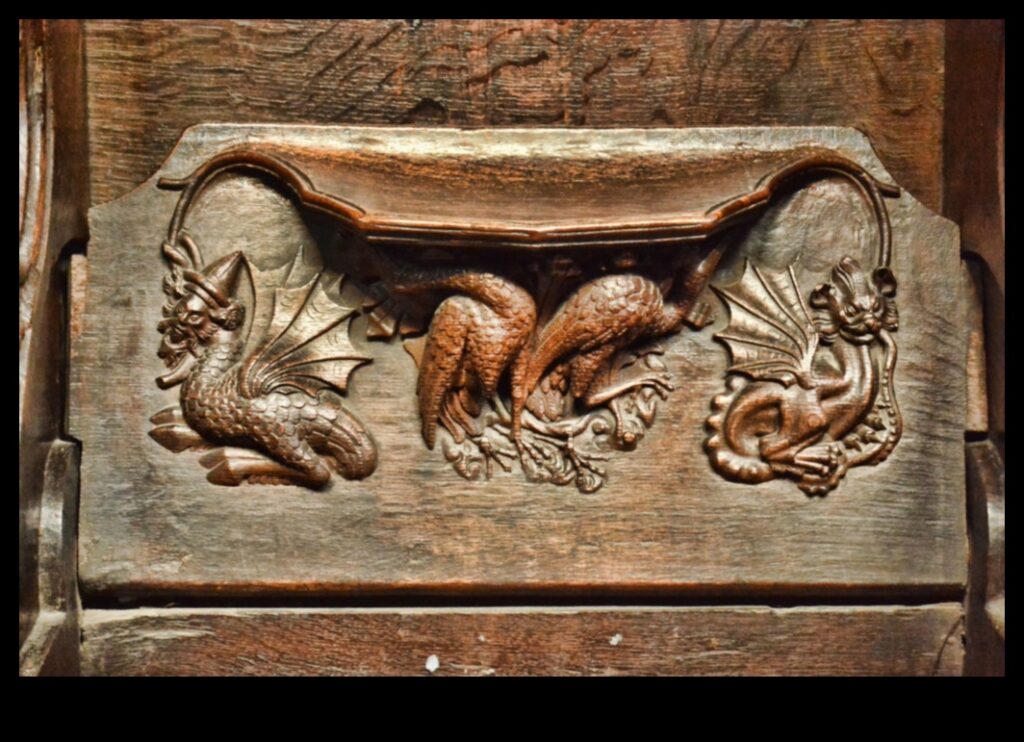 Majestic Misericords Carved Art in Gothic Choir Stalls 1