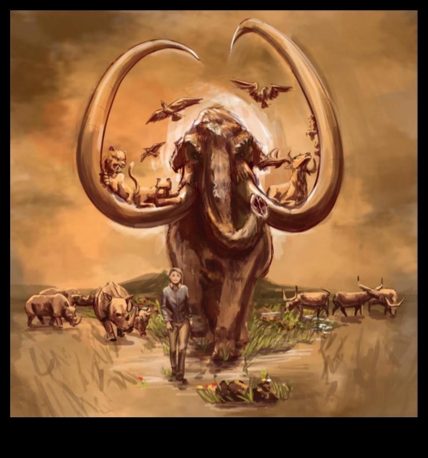 Megafauna Marvels The Animal Kingdom in Prehistoric Art 1