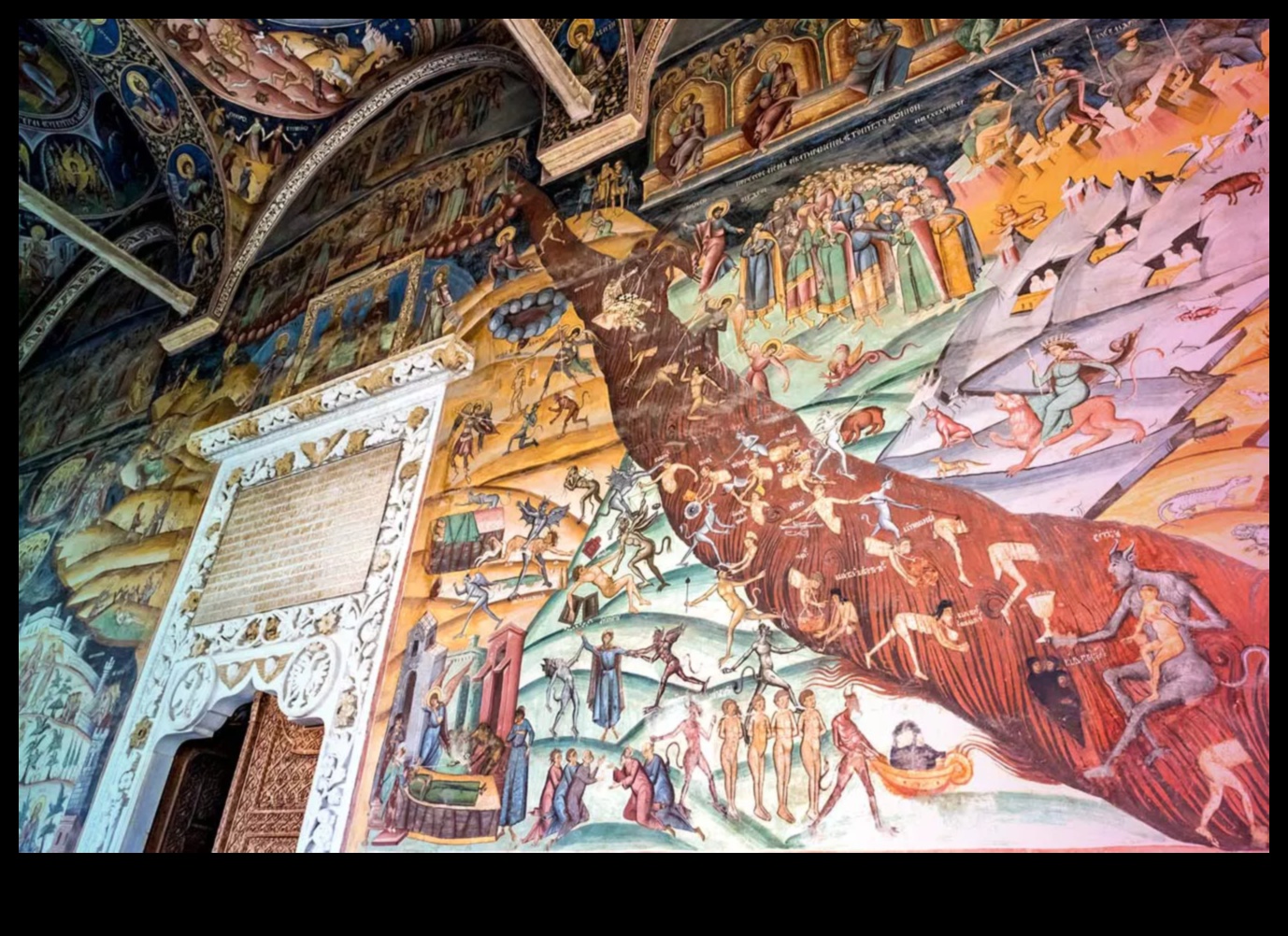 Monastery Murals: Spiritual Scenes in Byzantine Cloisters