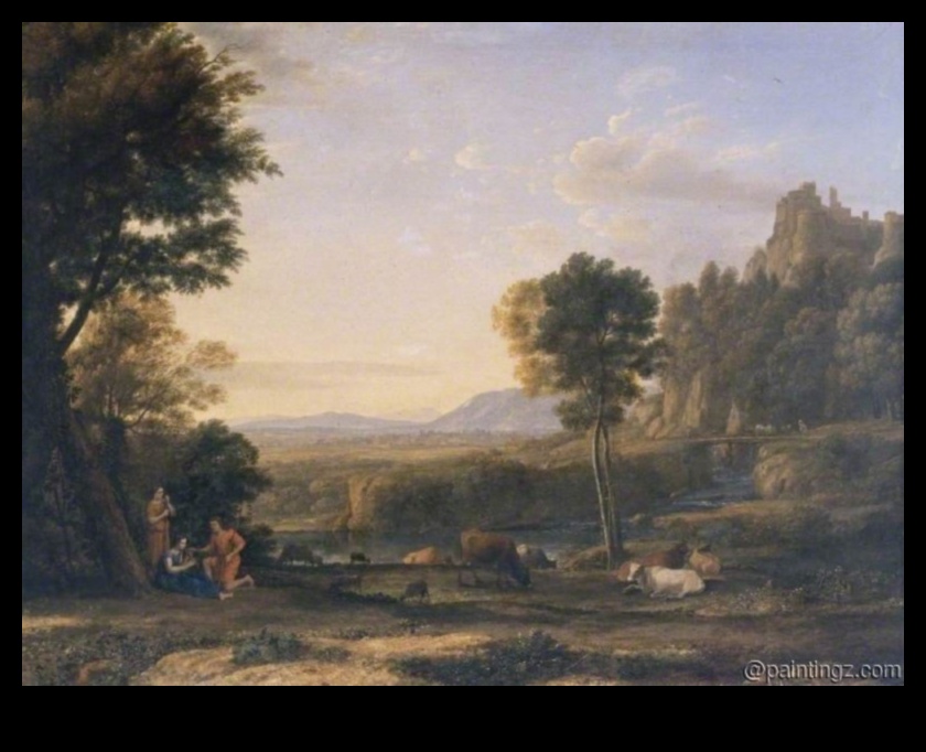 Pastel Pastorals A Rococo Take on Rural Landscapes 2 Pastoral Pastels: Rural Scenes in Rococo Artistic Landscapes