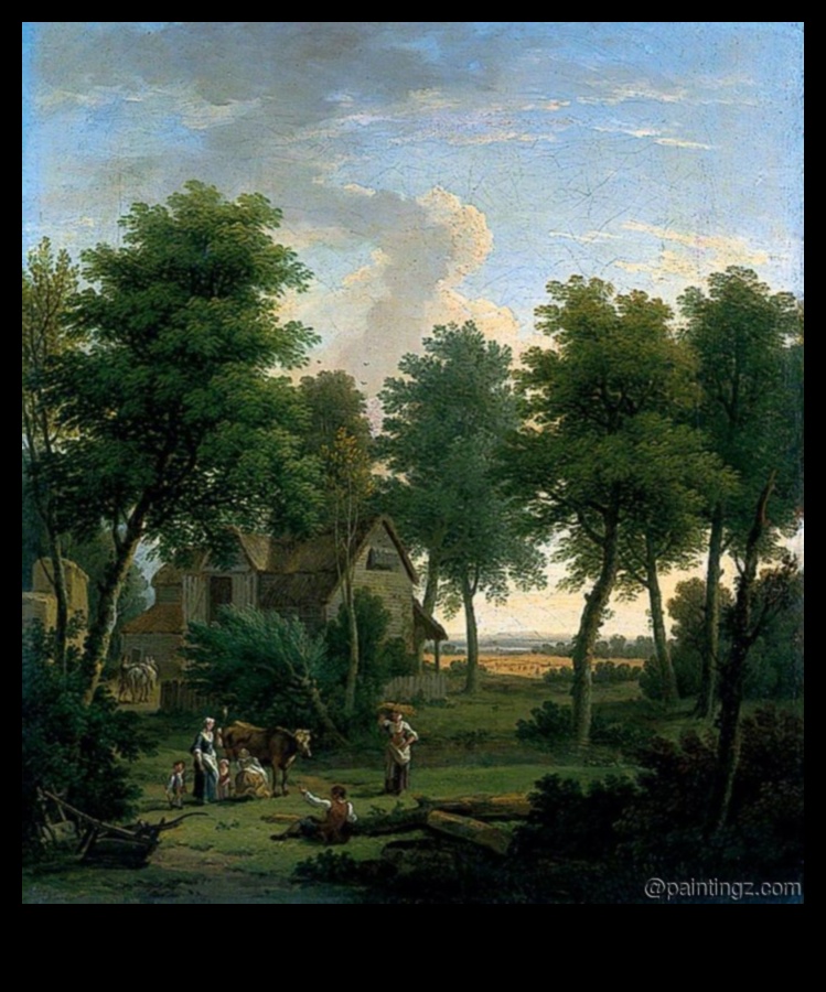Pastel Pastorals A Rococo Take on Rural Landscapes 4 Pastoral Pastels: Rural Scenes in Rococo Artistic Landscapes