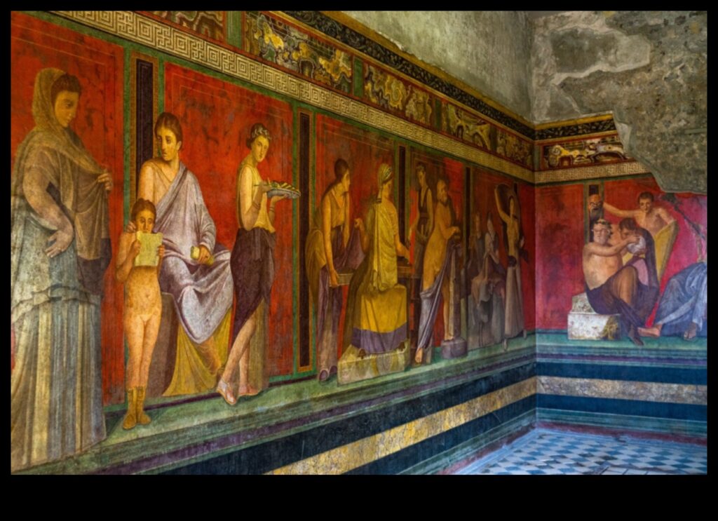 Pompeii Perspectives A Glimpse into Ancient Roman Life Through Frescoes 1