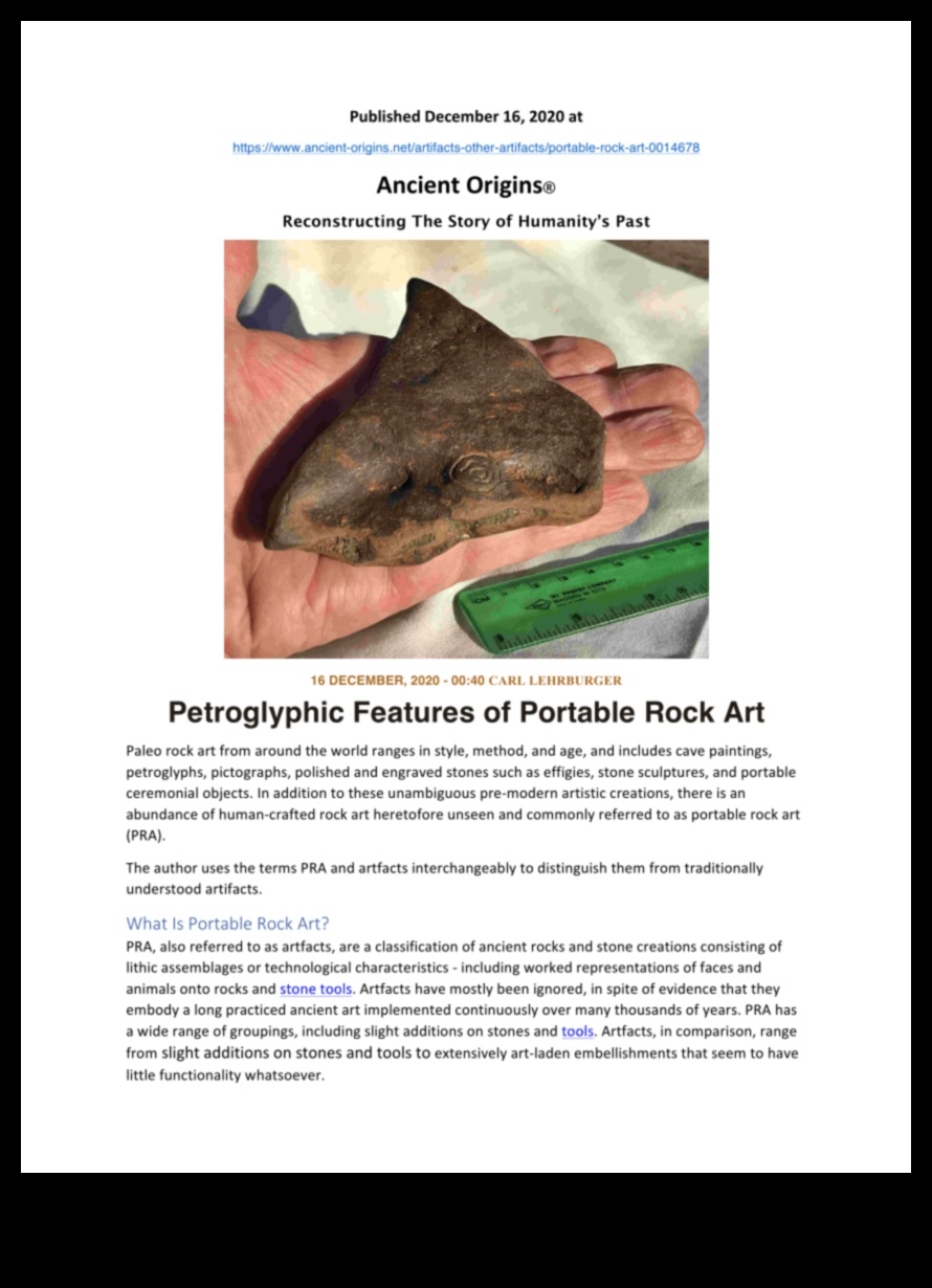 Portable Pictographs The Enigmatic Art of Petroglyphs in Stone and Bone 2 Portable Pictographs: The Enigmatic Art of Petroglyphs