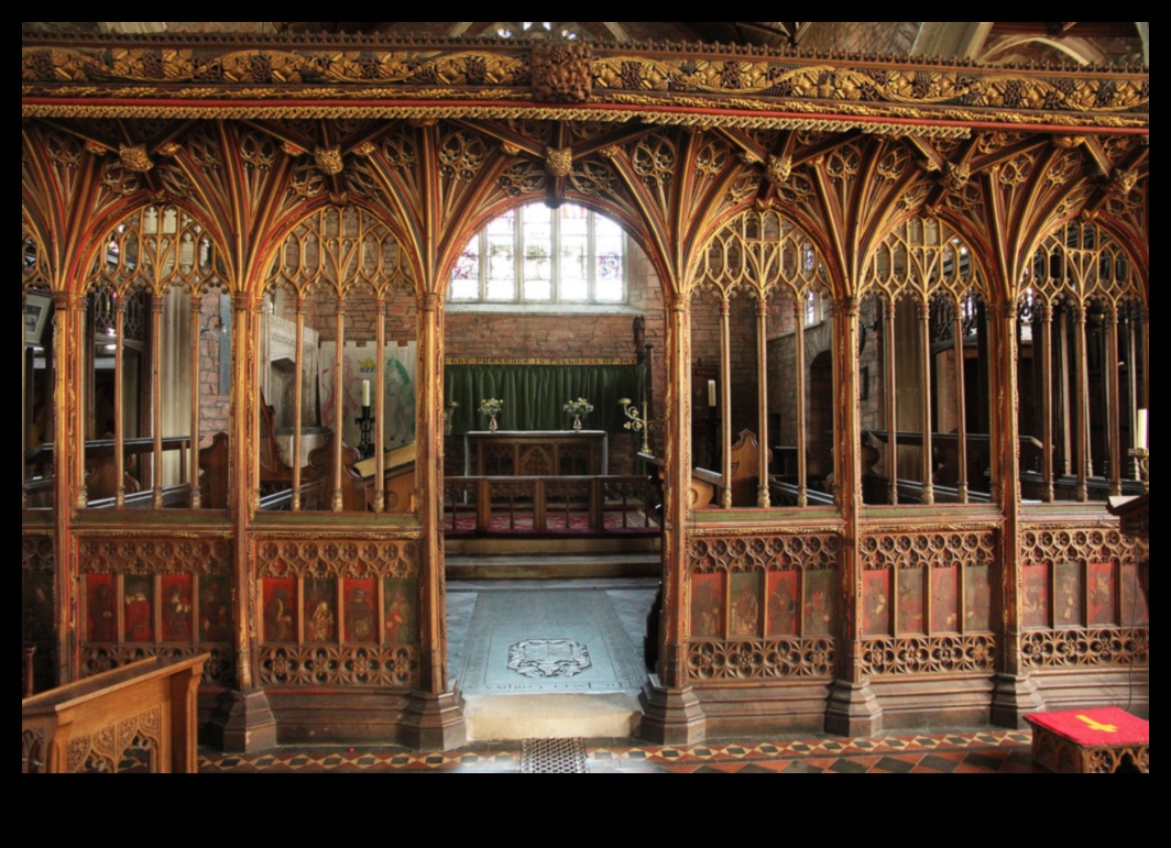 Rood Screen Radiance: Artistic Embellishments in Gothic Screens