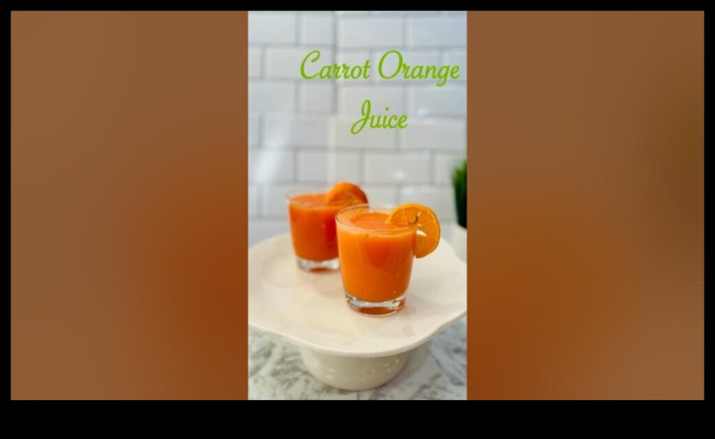 Start Your Day Right with a Boost of Morning Vitality Pure Carrot-Orange Juice Sips 1