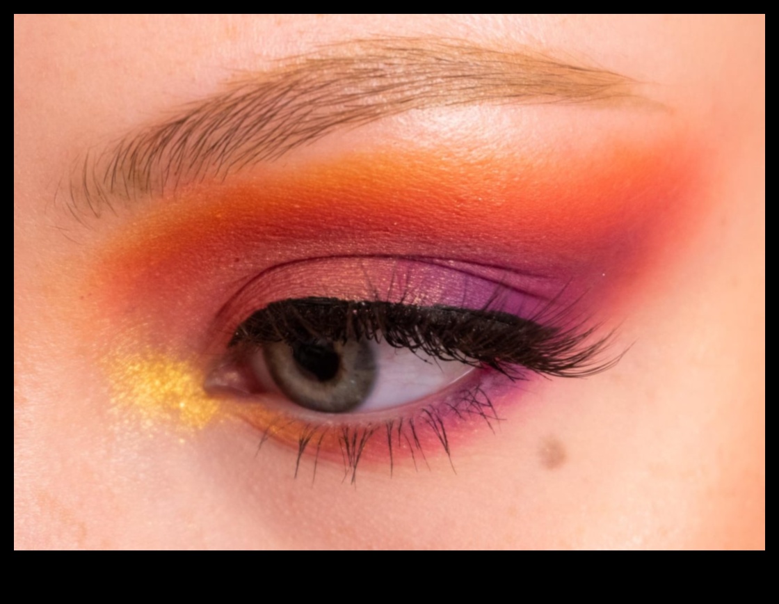 Sunset-Inspired Looks: Creating Warm and Fiery Eye Makeup with Shadows