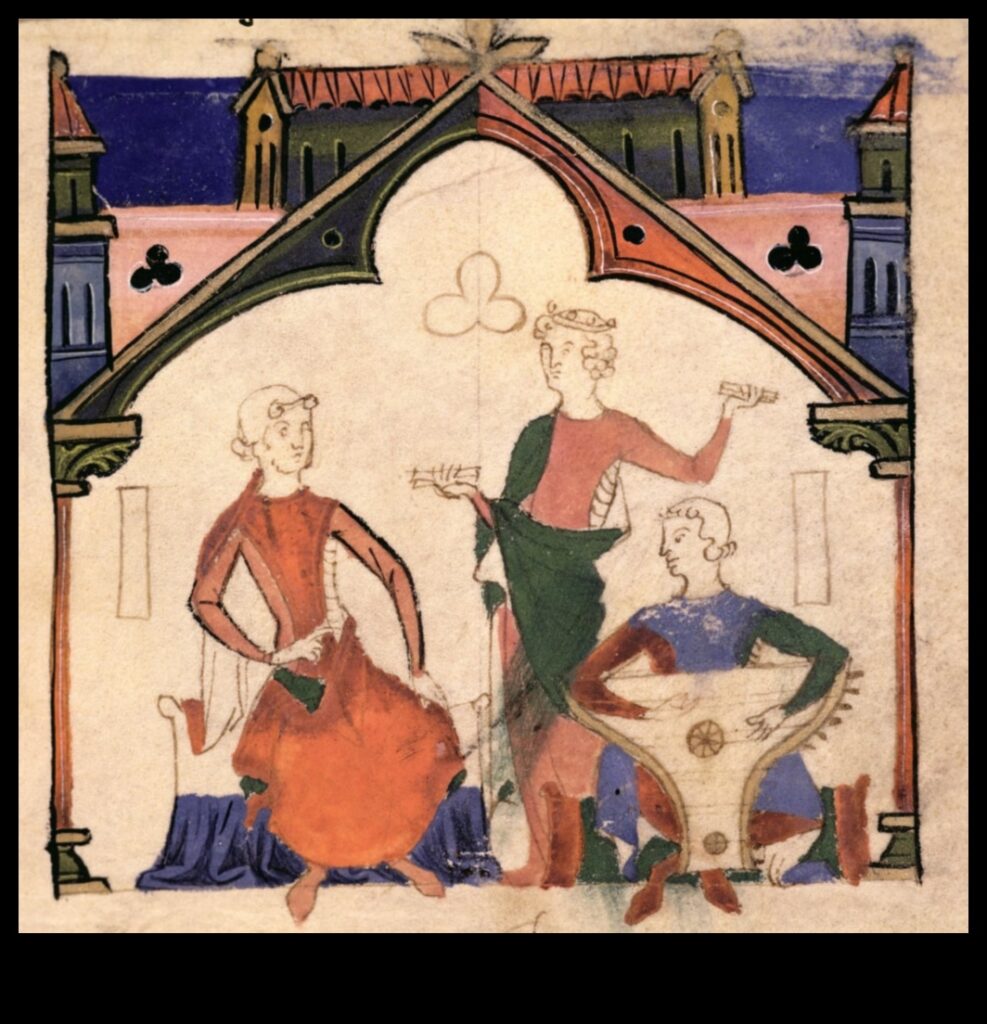 The Chansonnier's Canvas Medieval Artwork Inspired by Music 1