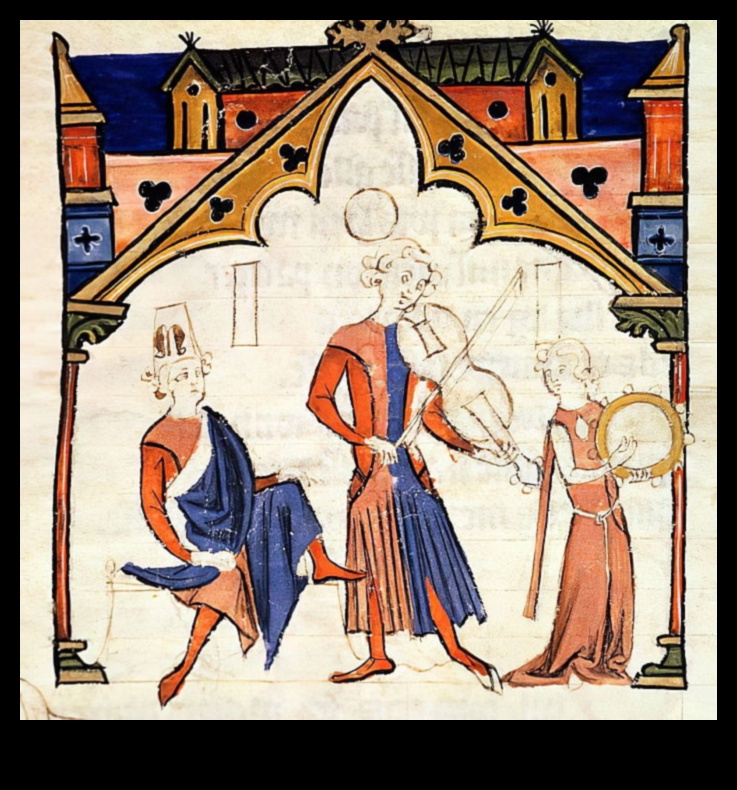 The Chansonnier's Canvas: Musical Themes in Medieval Artistry