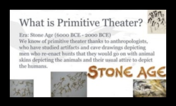 Theatrical Tribes: Performing Arts in Prehistoric Rituals