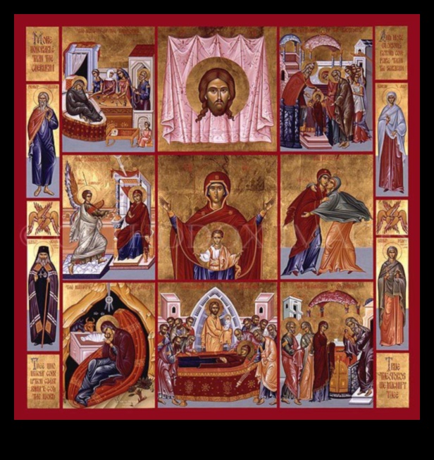 Theotokos Troparion: Byzantine Hymns in Artistic Expression