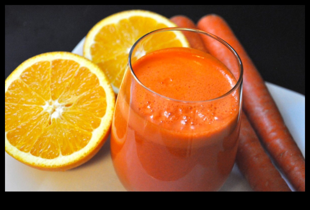 Morning Glow: Kickstart Your Day with the Vibrancy of Carrot-Orange Juices