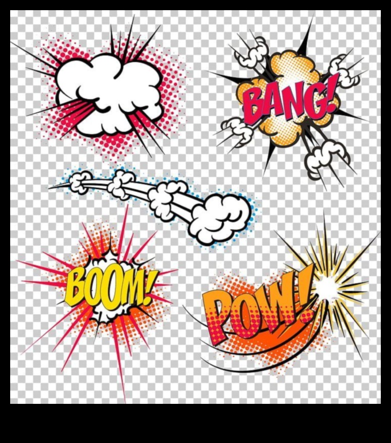 Whiz Bang Boom: Explosive Energy in Pop Art Composition